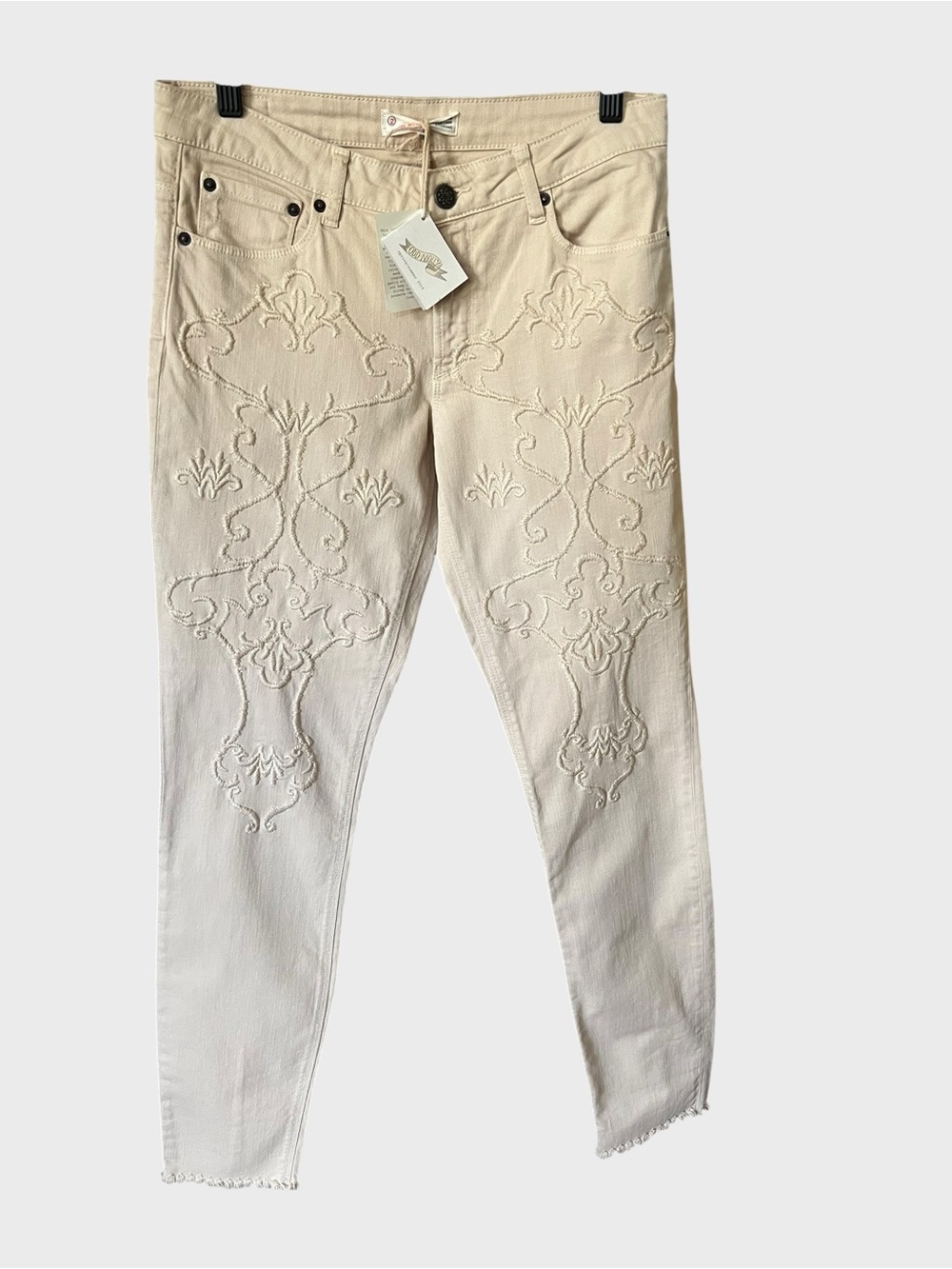 ODD MOLLY women’s  Embroidered suede Jeans